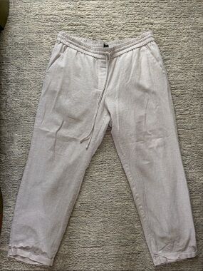 Women’s JCrew Casual Drawstring Pants in Light Beige size 14